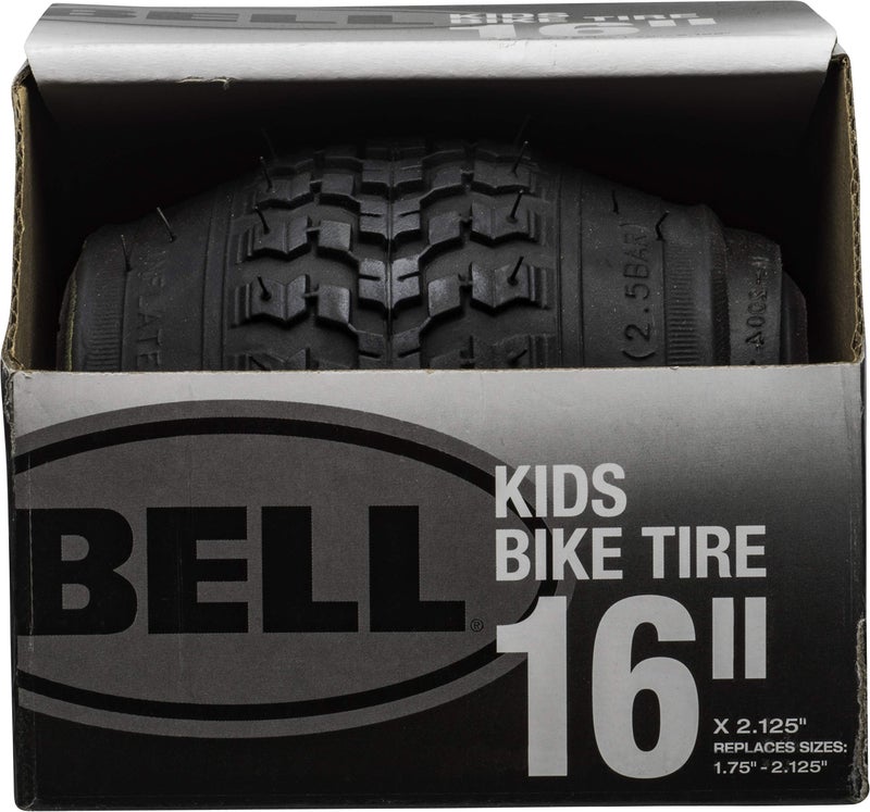 BELL 7091031 Kids Bike Tire 16 x 175225 Black