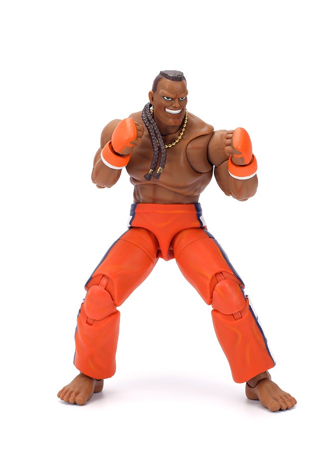 Jada DEEJAY STREET FIGHTER 6 inch deluxe articulated collector figure with interchangeable hands and head, accessories and 20 articulated points - Image 1