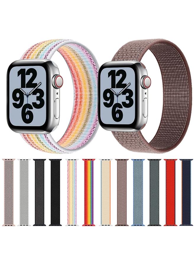 erorex Single Lap Nylon Watch Band, Size: M 155mm For Apple Watch Ultra 49mm&Watch Ultra 2 49mm / Series 9&8&7 45mm / SE 3&SE 2&6&SE&5&4 44mm / 3&2&1 42mm - Image 2