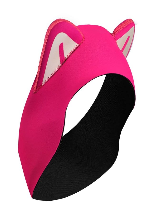 5M3M DIVING Cat Ears Diving Headband, 2mm Neoprene Swimming Hairband, Pink - Image 2