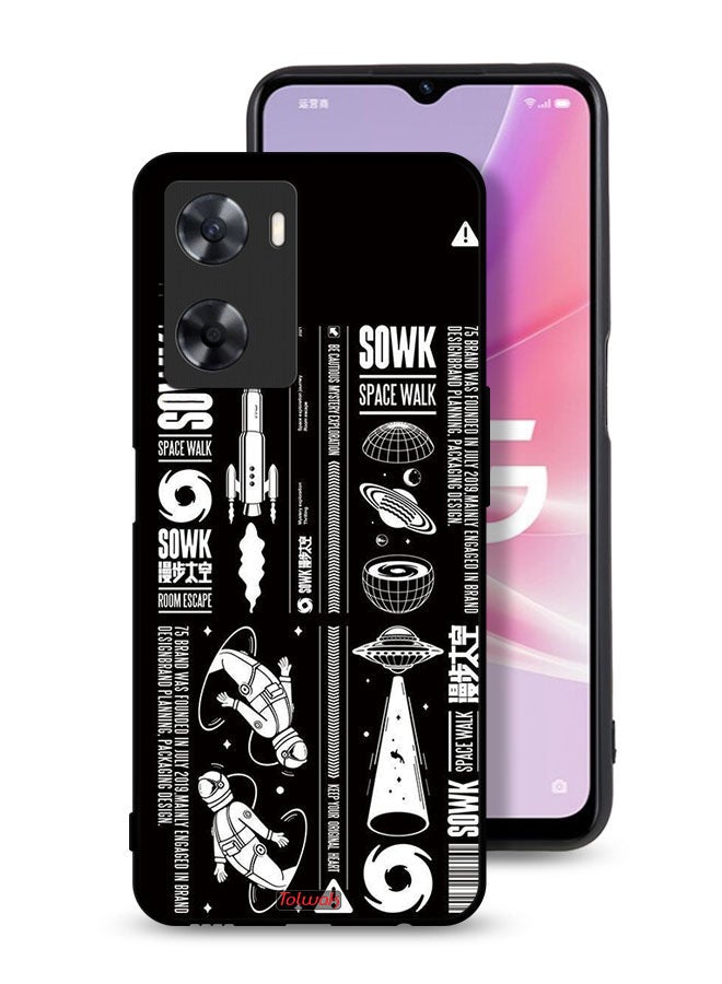 Tolwak Oppo A77 4G Protective Case Cover Sowk Space Walk Sticker - Image 1