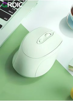 Light Green Bluetooth Mouse, Rechargeable Wireless Mouse for Laptop/iPad/MacBook Pro/Air, Silent Mouse Portable Slim for Surface Pro/PC/Lenovo/Samsung Tablet