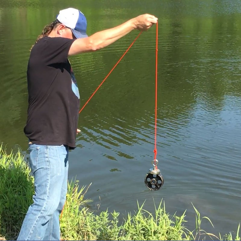 CMS MAGNETICS - (500-Pound Pull Force) 75mm Diameter Neodymium Cup Magnet with Eye Bolt | Strong, Stainless Steel | Fishing Magnet, Lifting, Science, Research, DYI - Image 5