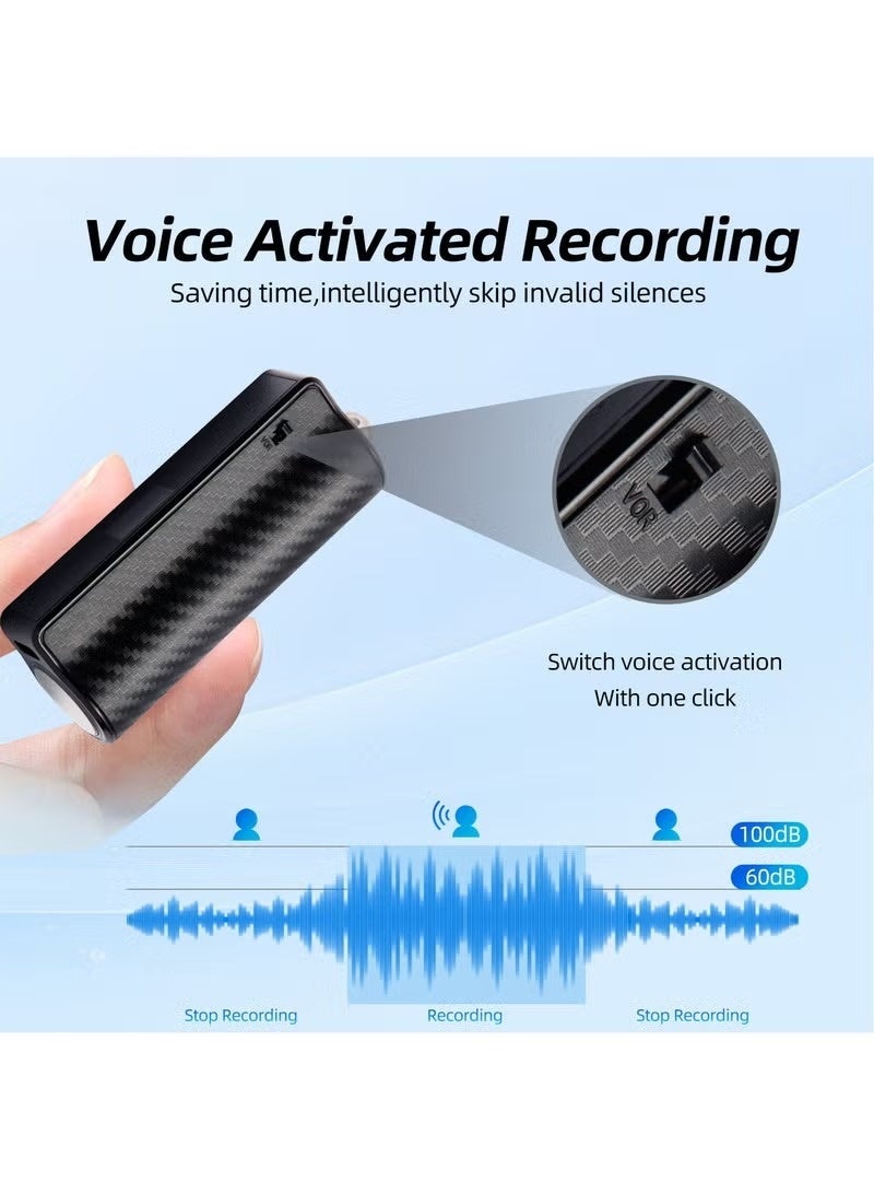 LAESO 64GB LED Power Display Magnetic Voice Recorder, Continuous Recording Device,Voice Activated Recorder with AI Noise Reduction,Audio Recorder for Meetings/Lectures/Interviews - Image 2