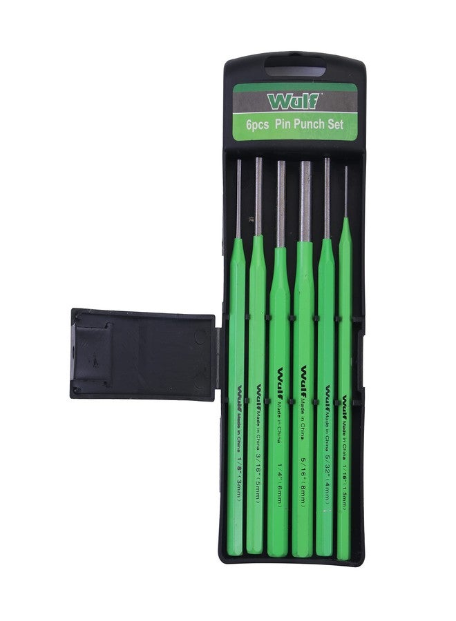 WULF 6 Pcs Professional Pin Punch Chisel Set (150mm) | Hardened Chrome Vanadium Steel Punch Tool Kit | Ideal for Removing Pins, Dowels, Rivets & Fasteners | Precision Hand Tools (Pack of 6) - Image 2