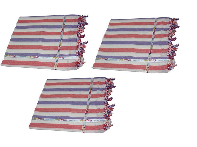 EthnicAlive Bhagalpuri Striped Chadar for Summer| Soft Dull Cotton Chadar for Sleeping | Odhne Wali Chaddar | Dohar for Summer - Image 2