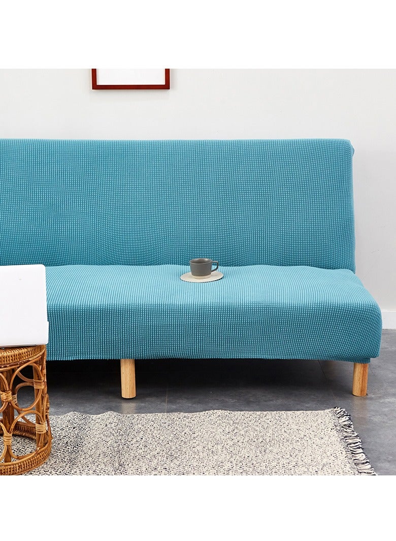 DUNISO 2 seater Sofa bed Cover,Without Armrests sofa cover,High weight fully wrapped elastic sofa cover with Corn silk fabric,Sofa protective cover, anti slip cover, furniture protector,Lying down, resting, for men, women, and children  - Image 2