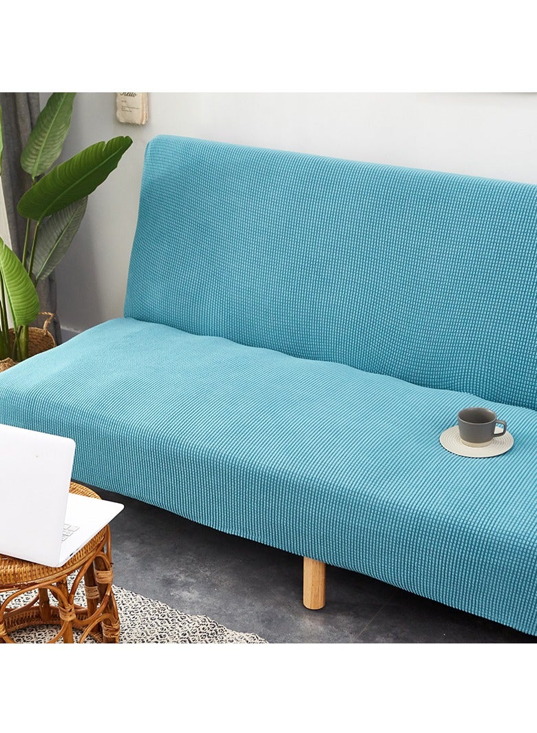 DUNISO 2 seater Sofa bed Cover,Without Armrests sofa cover,High weight fully wrapped elastic sofa cover with Corn silk fabric,Sofa protective cover, anti slip cover, furniture protector,Lying down, resting, for men, women, and children  - Image 3