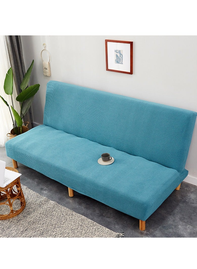 DUNISO 2 seater Sofa bed Cover,Without Armrests sofa cover,High weight fully wrapped elastic sofa cover with Corn silk fabric,Sofa protective cover, anti slip cover, furniture protector,Lying down, resting, for men, women, and children  - Image 4