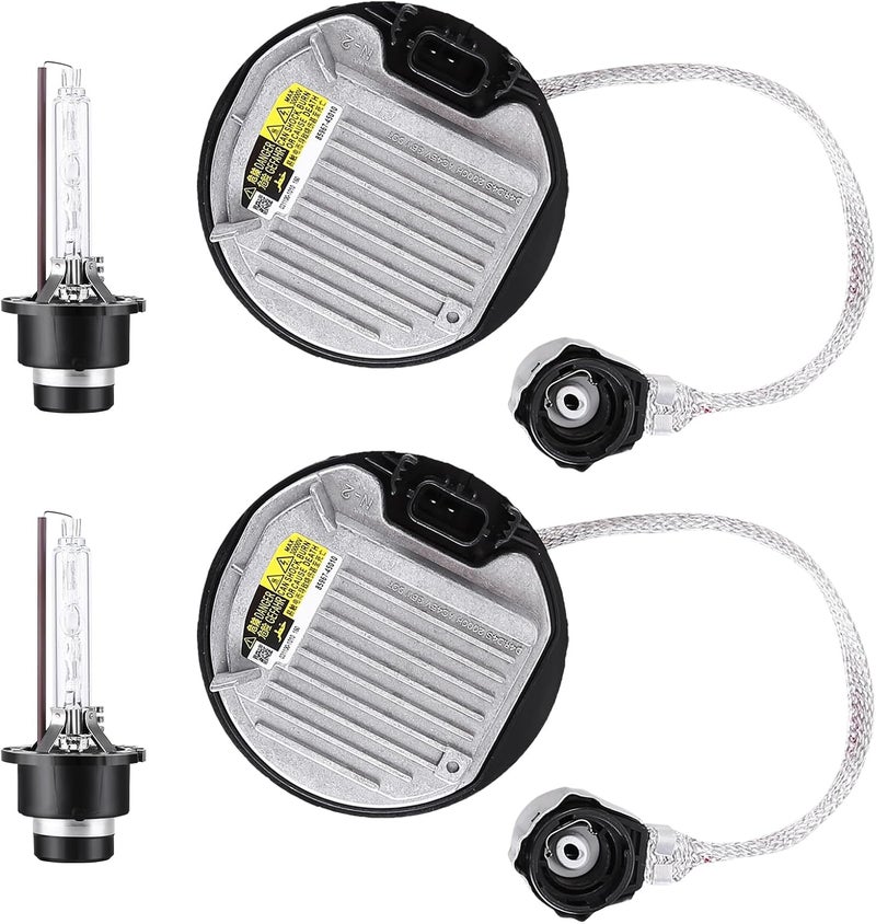 Hiolpen 2 Packs HID Headlight Ballast with Igniter & D4S Bulb for Lexus and Toyota Vehicles - Image 1