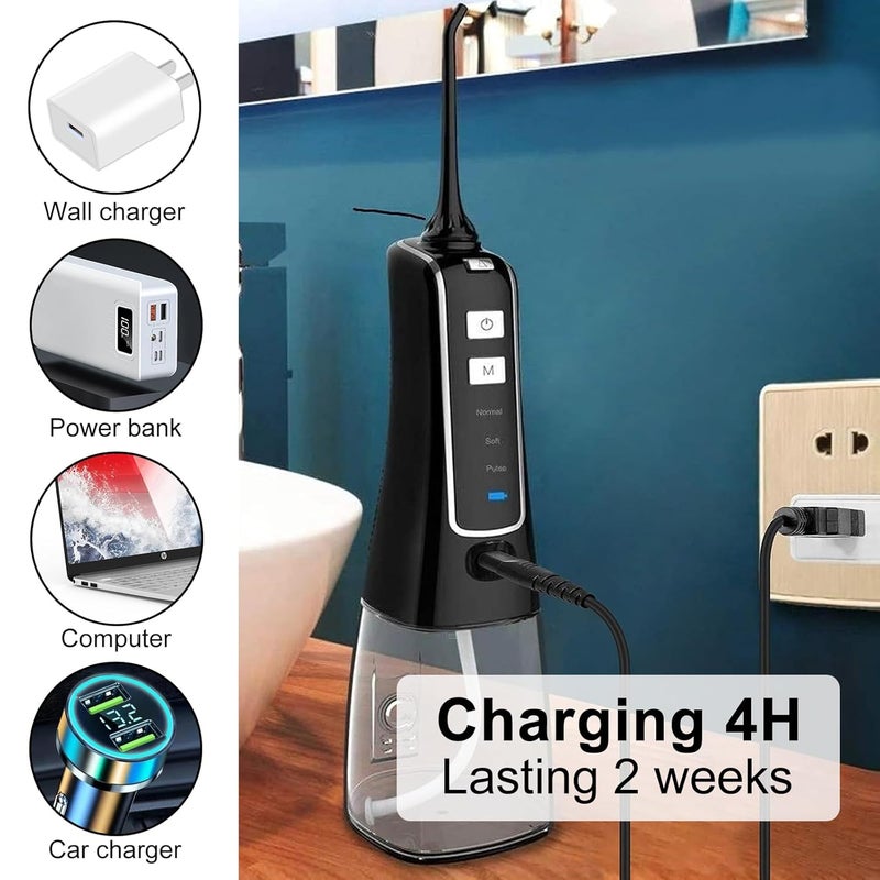 RAXSEG كابل شحن USB لـ Nicwell، Fairywill، Aquasonic، MOSPRO، Nicefeel، Zerhunt، Oralfree، Waterfloss، Tovendor، Hangsun، Initio، McNaval، Cremax وأجزاء استبدال كابل شحن USB (أسود)... - Image 3