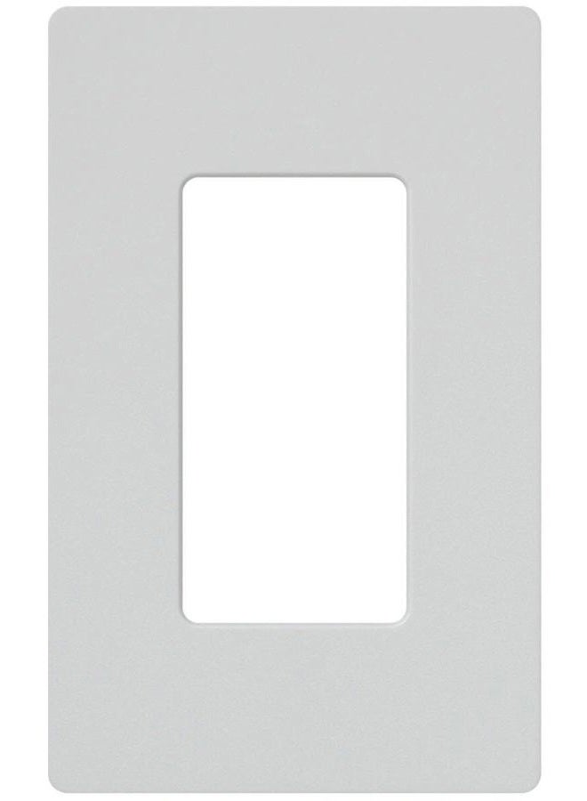 LUTRON Claro Light Switch Cover Plate, 1 Gang Wallplate, for Decorator Light Switches, Rocker Light Switch Cover, Outlet Cover, Screwless Switch Plate Cover, Gloss, CW-1-WH, White - Image 1