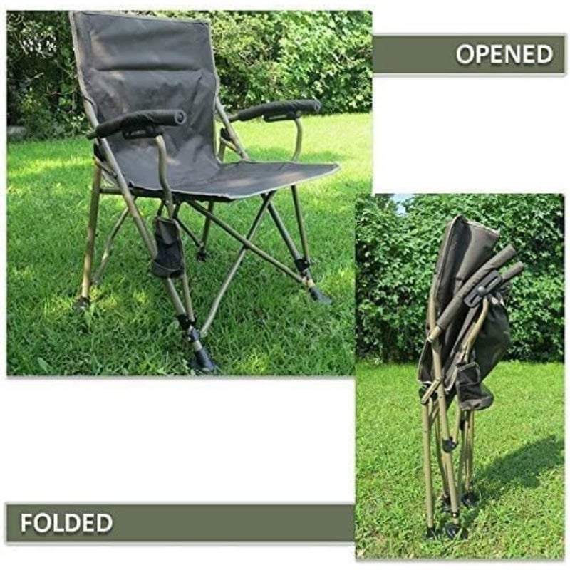 Best Camping Chair Beach Chair Garden Chair Sun Lounger Folding Chair Comfortable Carry Bag Included Indoor Outdoor Use Travel, Office, Lawn, Trips - Image 5