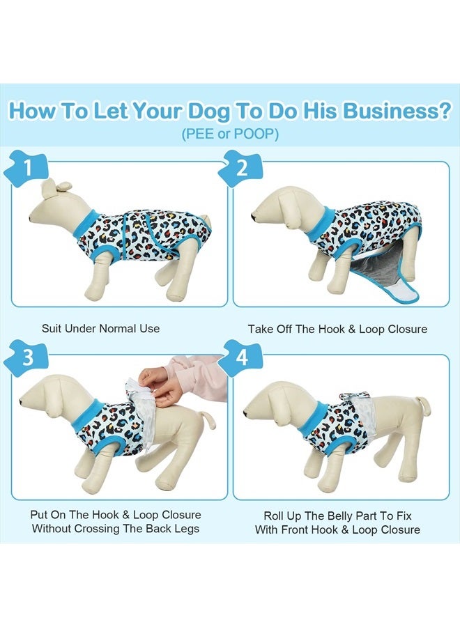 Kuoser Surgery Recovery Suit for Dogs, Anti Licking Dog Onesie, Male Female Dogs Neuter Spay Suit, Dog Bodysuit After Surgery, Dog Surgical Suit Cone Alternative for Small Medium Large Dogs - Image 3