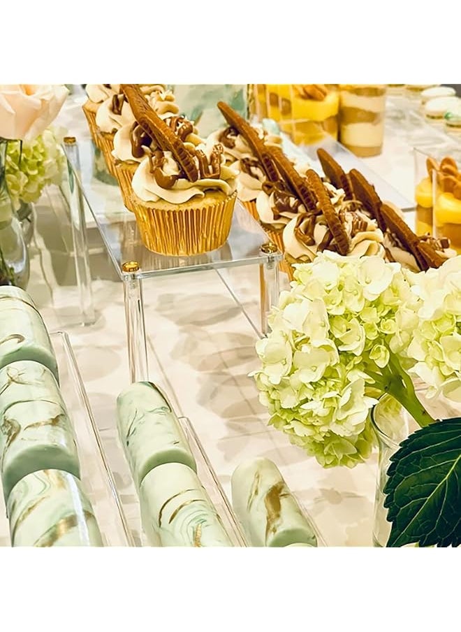 BPA - Clear Acrylic Display Stand Perfume Display Stand 3 Tier Desserts Holder For Organizer And Decoration - Image 1