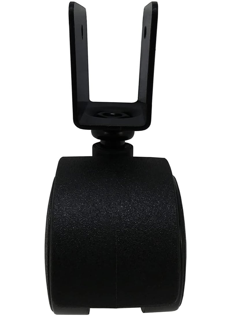 Shepherd Hardware Shepherd Hardware 9420 1-5/8-Inch Office Chair Caster, Twin Wheel, 11/16-Inch U-Bracket, 40-lb Load Capacity, 2-Pack , Black  - Image 3