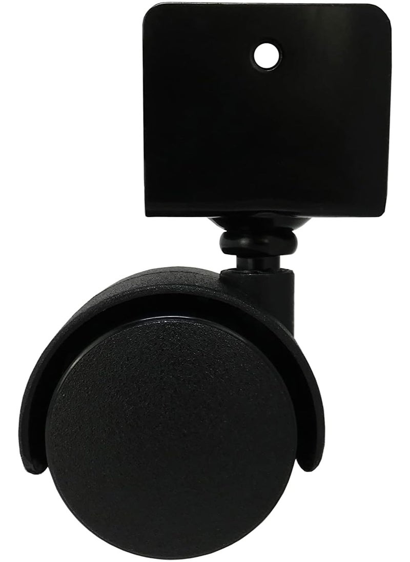 Shepherd Hardware Shepherd Hardware 9420 1-5/8-Inch Office Chair Caster, Twin Wheel, 11/16-Inch U-Bracket, 40-lb Load Capacity, 2-Pack , Black  - Image 2