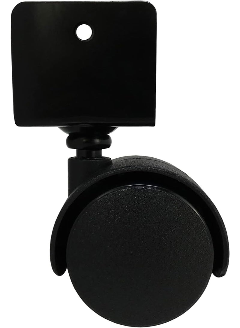 Shepherd Hardware 9420 1-5/8-Inch Office Chair Caster, Twin Wheel, 11/16-Inch U-Bracket, 40-lb Load Capacity, 2-Pack , Black - Image 5