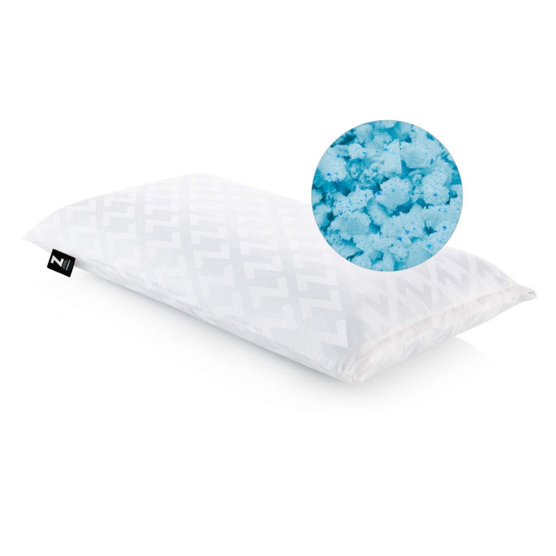 MALOUF MALOUF Z Shredded Gel Infused Memory Foam Pillow  King White 