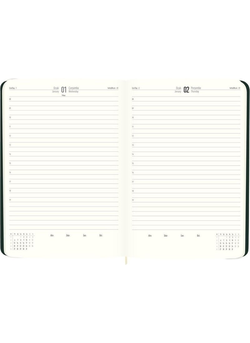 Keskin Color Sharp 2025-14*20 Day Thermo Leather Agenda-Brown (Sailor Calendar Gift)  - Image 3