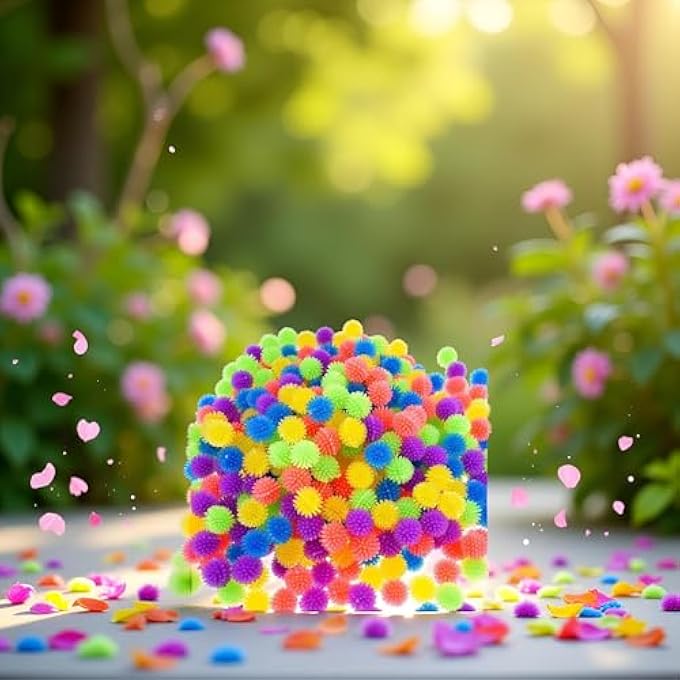 Rosojodg 10Pcs Multicolour Mini Spiky Hedge Balls Porcupine Balls, Soft Sensory Balls in, Squeeze Stress Relief, Fun Birthday Party Favors - Image 5