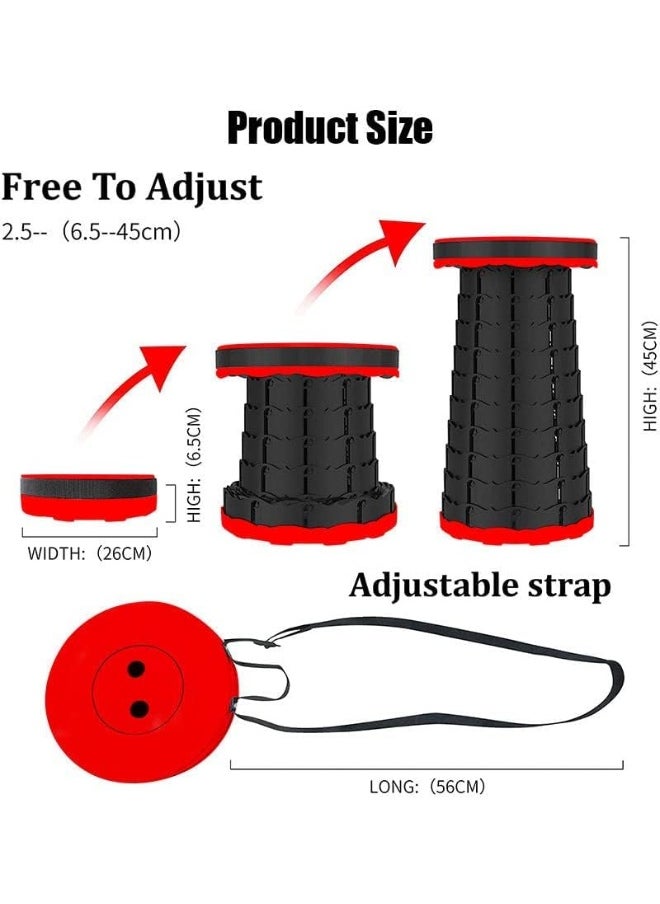 Generic Outdoor Plastic Stools Retractable Small Folding Telescopic Stool Portable Telescopic Portable Foot Stool  - Image 2