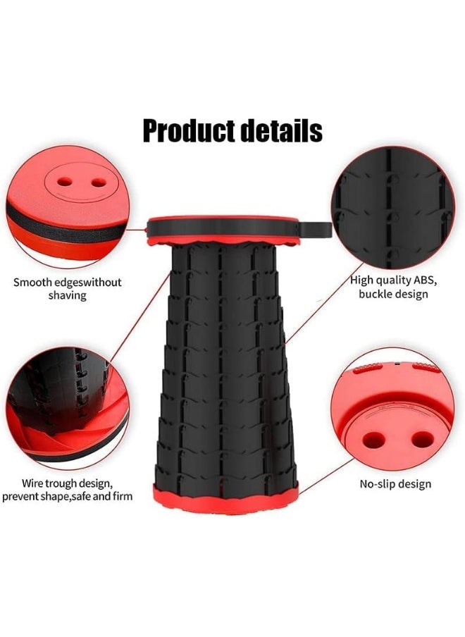 Generic - Outdoor Plastic Stools Retractable Small Folding Telescopic Stool Portable Telescopic Portable Foot Stool - Image 1