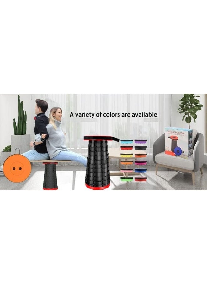 Generic - Outdoor Plastic Stools Retractable Small Folding Telescopic Stool Portable Telescopic Portable Foot Stool - Image 1