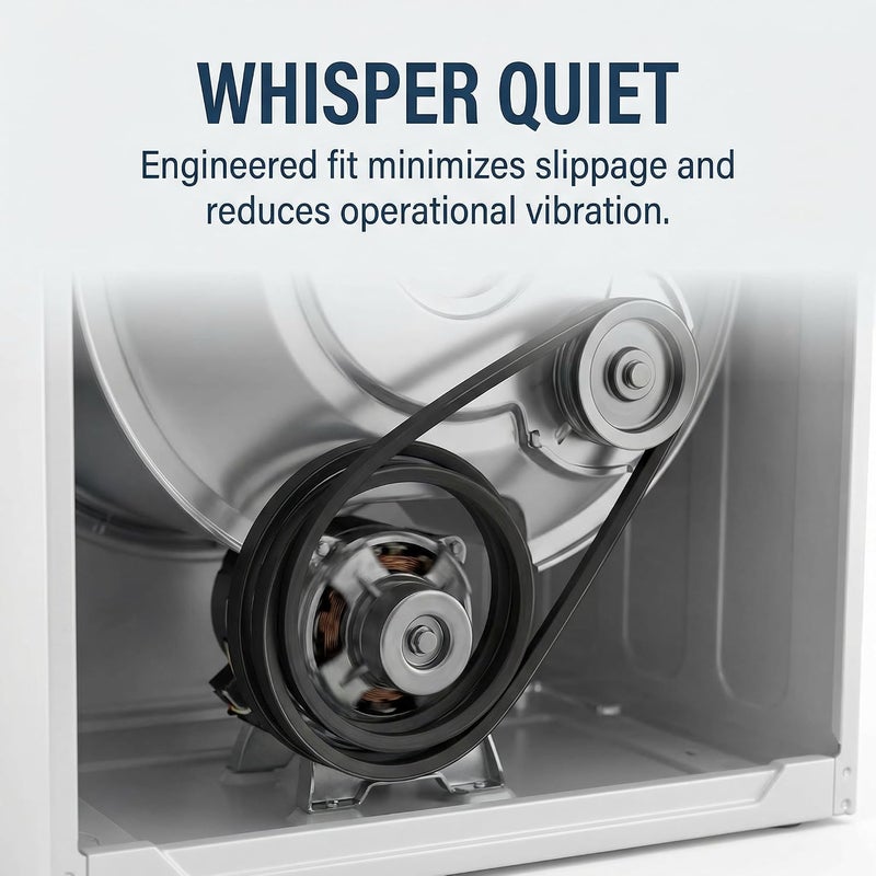 حزام غسالة بمقاس (3/8" × 16.1") WD-0350-21، مناسب لغسالات Haier HLP021WM، HLP20E، HLP21E، HLP21N، HLP021، XQBM22C - Image 2
