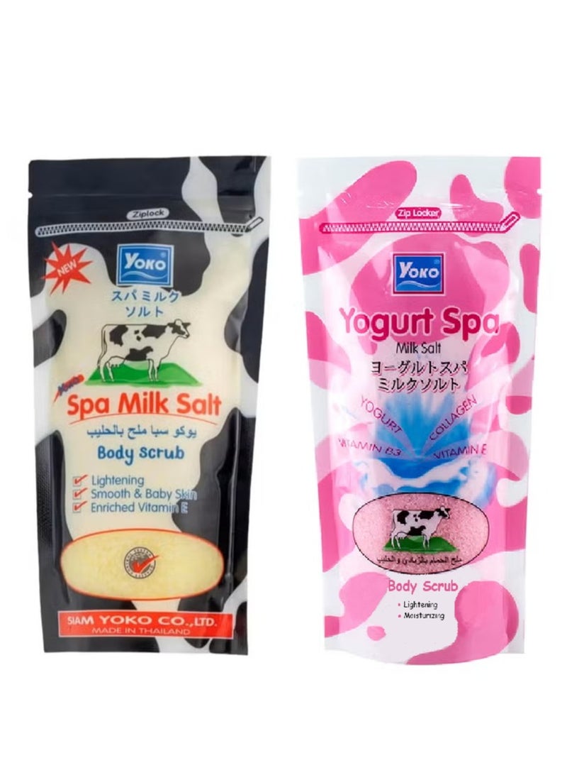 YOKO Spa Salt Milk + Yogurt - 2x300g