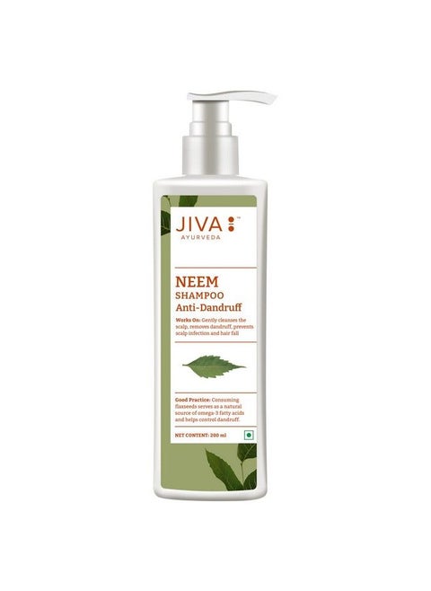 Neem Shampoo 200 Ml Pack Of 1 For All Hair Types Formulated By Doctors Ayurvedic Antidandruff Formula