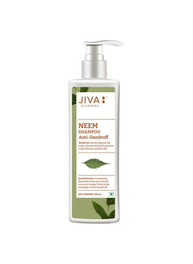 Neem Shampoo 200 Ml Pack Of 1 For All Hair Types Formulated By Doctors Ayurvedic Antidandruff Formula