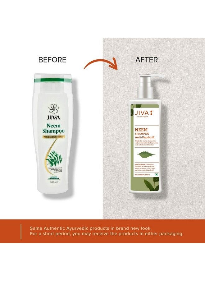 Neem Shampoo 200 Ml Pack Of 1 For All Hair Types Formulated By Doctors Ayurvedic Antidandruff Formula