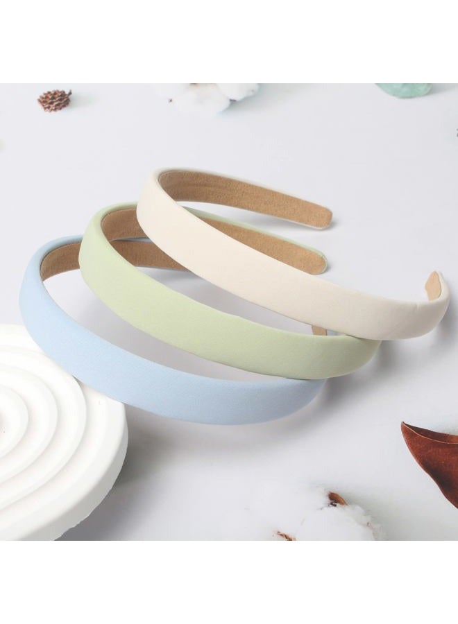 Cuizhiyu Solid Simple Headbands for Women 0.7inch Plain Soft Fabric Hairbands No Slip Fashion Cute Hair Bands for Girls Pack of 6 (Color B) - Image 3