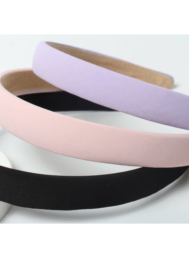 Cuizhiyu Solid Simple Headbands for Women 0.7inch Plain Soft Fabric Hairbands No Slip Fashion Cute Hair Bands for Girls Pack of 6 (Color B) - Image 5