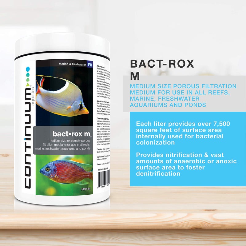 Continuum Aquatics Bact Rox M - Porous Biological Filter Media for use in Ponds, Reefs, Marine, and Freshwater Aquariums, Medium, 250 ml - Image 2
