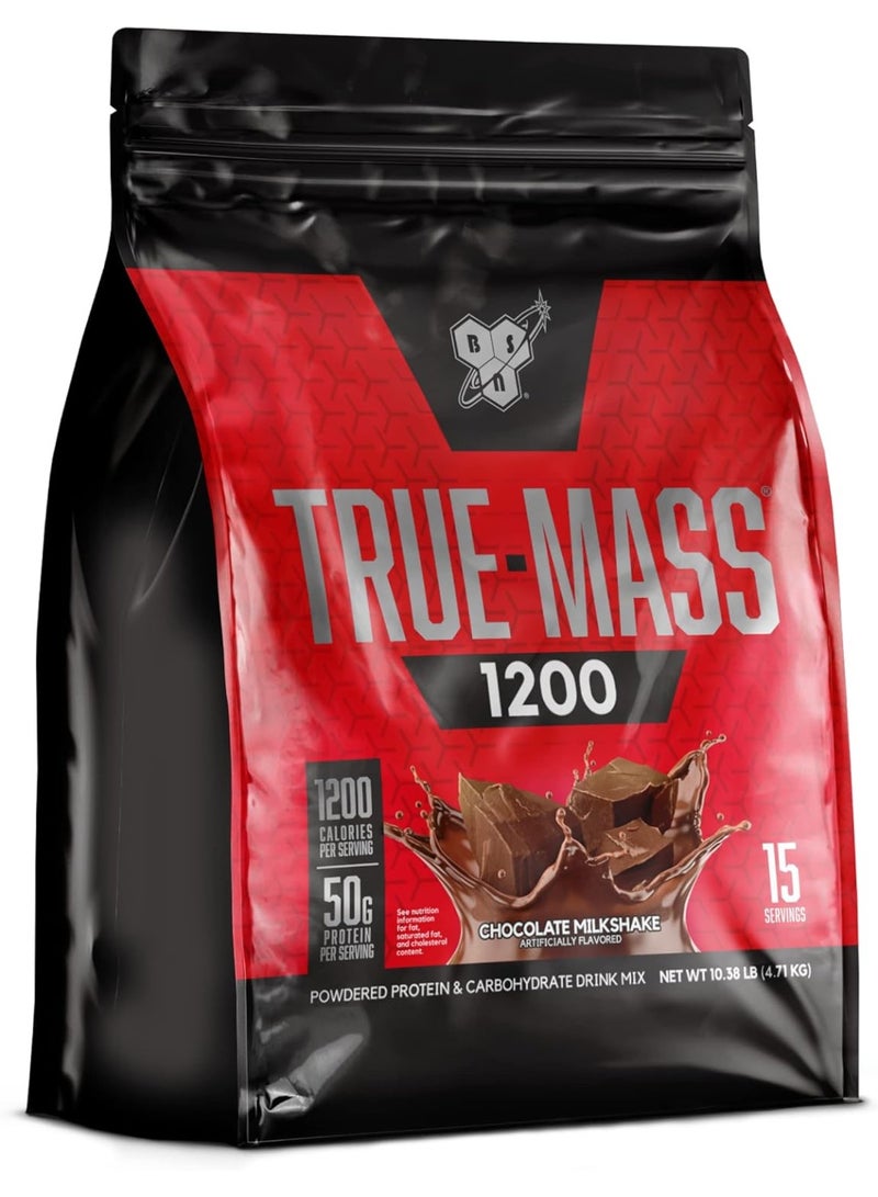 BSN True Mass Ultra Premium Super Mass Gainer Chocolate Milkshake 10lb - Image 1