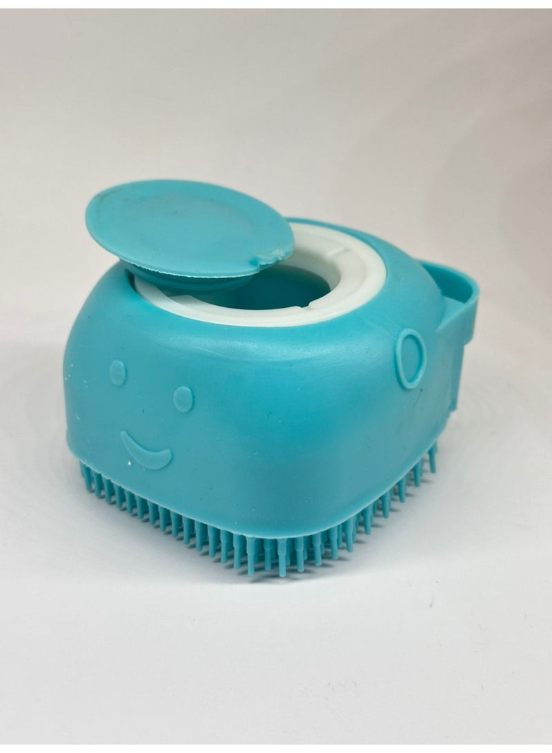 Silicone Body Brush Shower Scrubber With Shower Gel Dispenser Function Soft Bath Massage Exfoliating Cleaning - Image 2