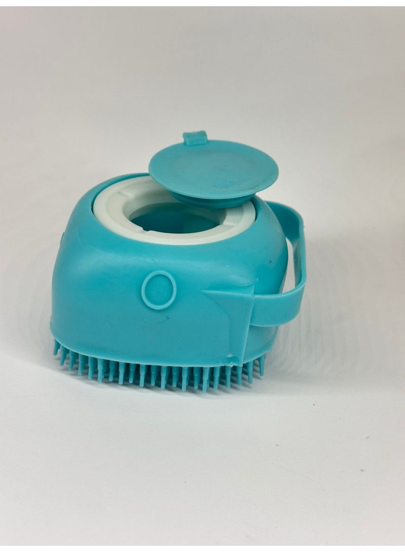 Silicone Body Brush Shower Scrubber With Shower Gel Dispenser Function Soft Bath Massage Exfoliating Cleaning - Image 1