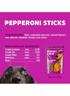 Scooby Chew Pepperoni Sticks Dog Treats 150g  - Image 5