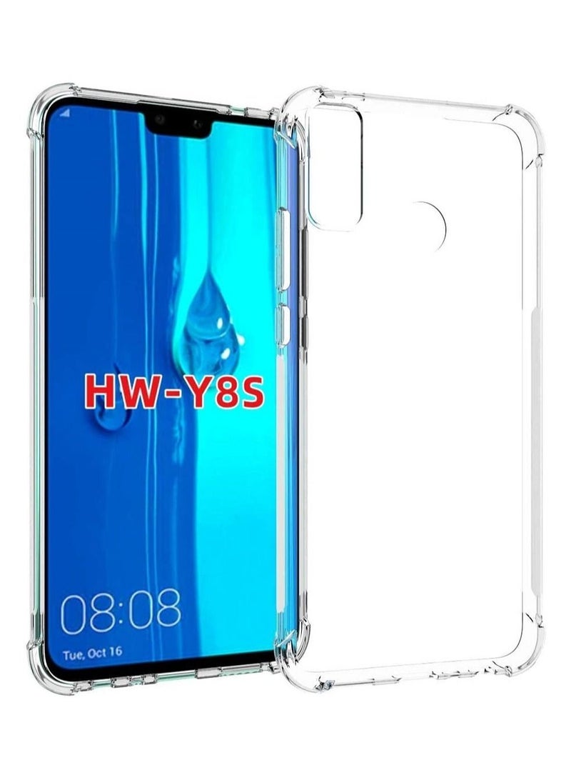 فيسوس الغطاء الخلفي لـ TPU الصافي المضاد للخلع مع مصدات الزاوية لـ Huawei Y8S - Image 1
