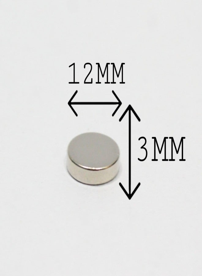 Izzy Hardware Magnet 12mm X 3 mm Round Disk Magnets for Refrigerator, Fridge, Office Supplies, DIY Projects Pack of 10 - Image 5