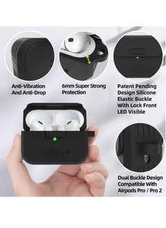KASTWAVE Headphone Protective Cover, Compatible with AirPods Pro 2nd/1st Generation Case Cover, Rugged Military Grade Protective Cover, with Apple AirPods Pro 2022/2019 Charging Case  - Image 4