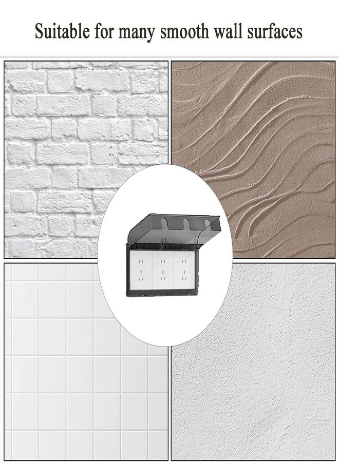 KalamkariX Waterproof Switch Board Cover, Ultra Thin Design for Home and Commercial Use, Ideal for Bathroom Kitchen and Outdoor Protection, Black Translucent - Image 4