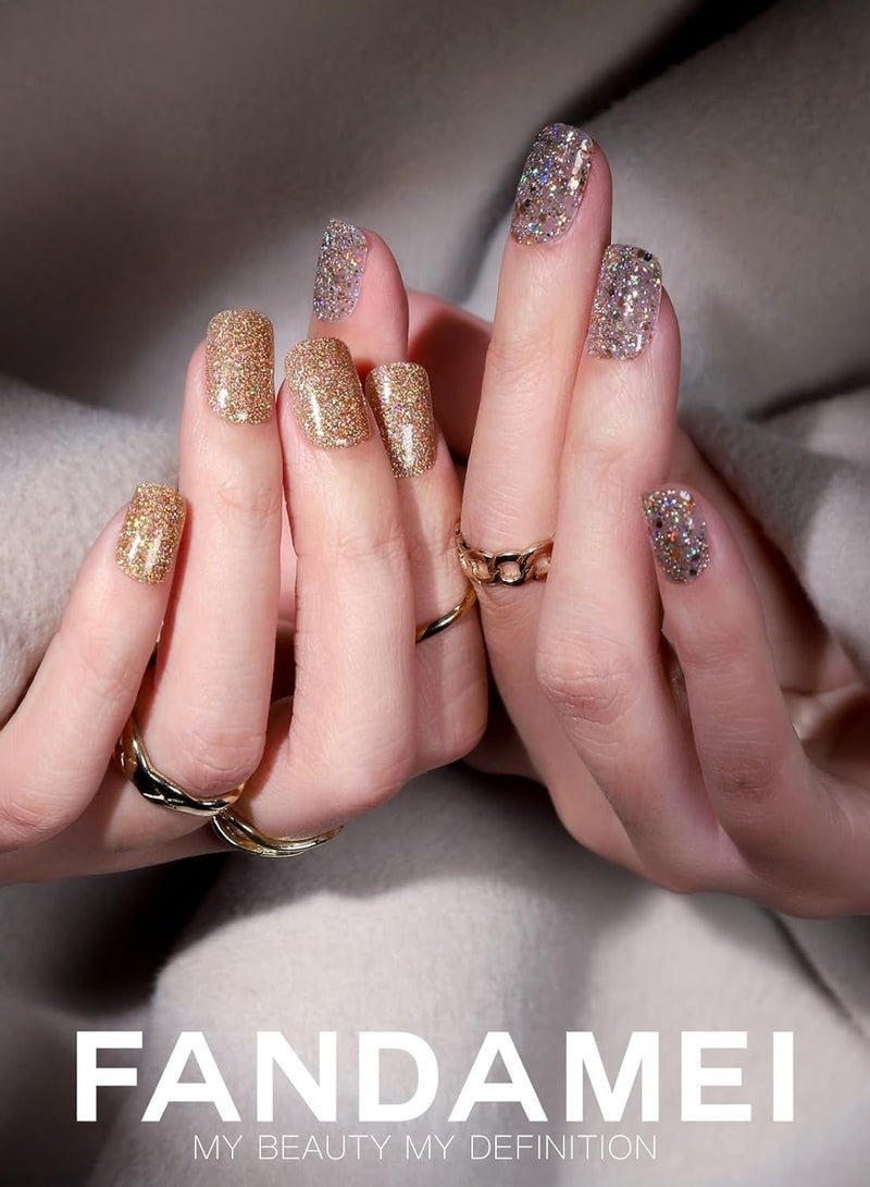 general Press on Nails, 24 Colors 576PCS Press on Nails Short, Matte Glossy Press on Nails Short Square. Glitter Press on Nails Short Round. Natural Fit Lightweight Fake Nails Natural for Nail A - Image 2