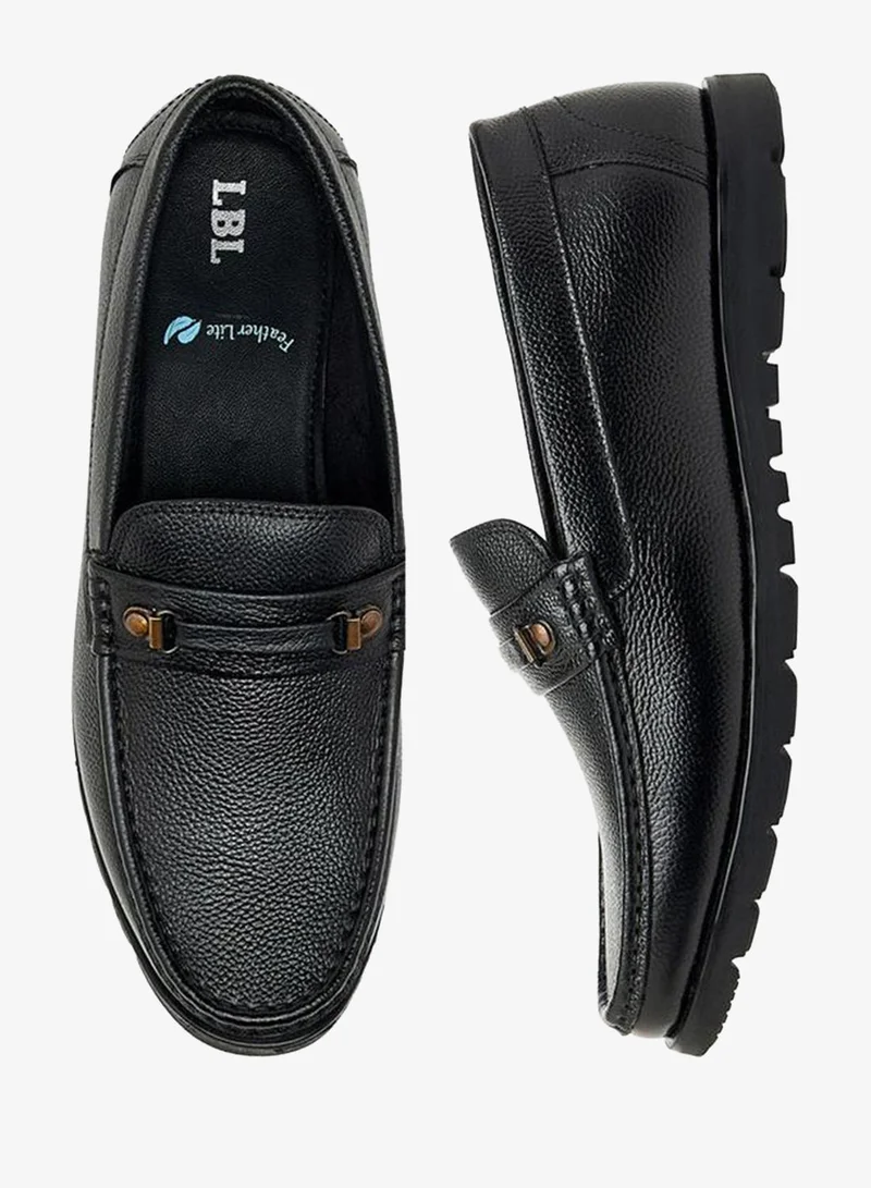 Textured Slip-On Moccasins