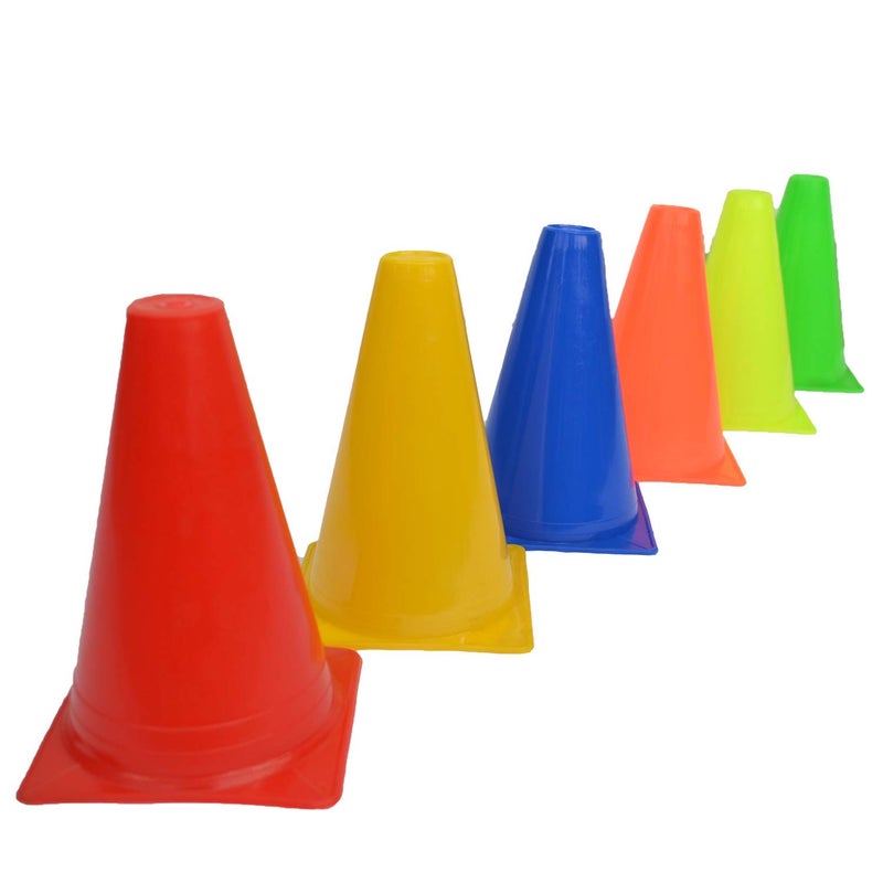 Gmefvr Cones Set | Space Marker | Agility Soccer Cones for Training Football Hockey Fitness Sports Field Cone 7inch (25) - Image 1