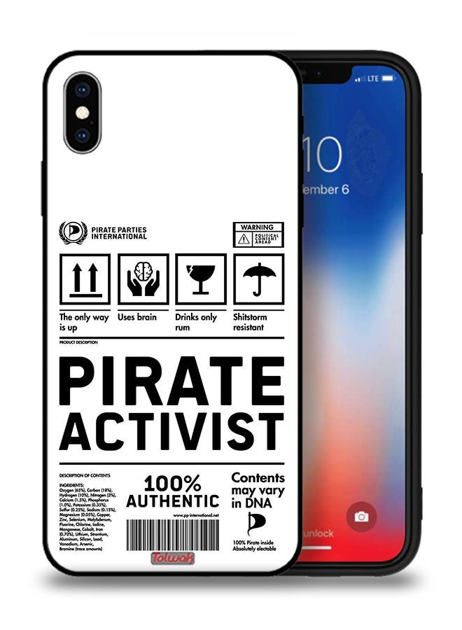 Tolwak Apple iPhone XS Protective Case Private Activist Sticker - Image 1
