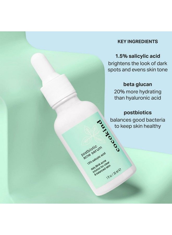 Cocokind Postbiotic Acne Serum Salicylic Acid Serum And Bha Liquid Exfoliant Exfoliating Brightening And Hydrating Serum - Image 4