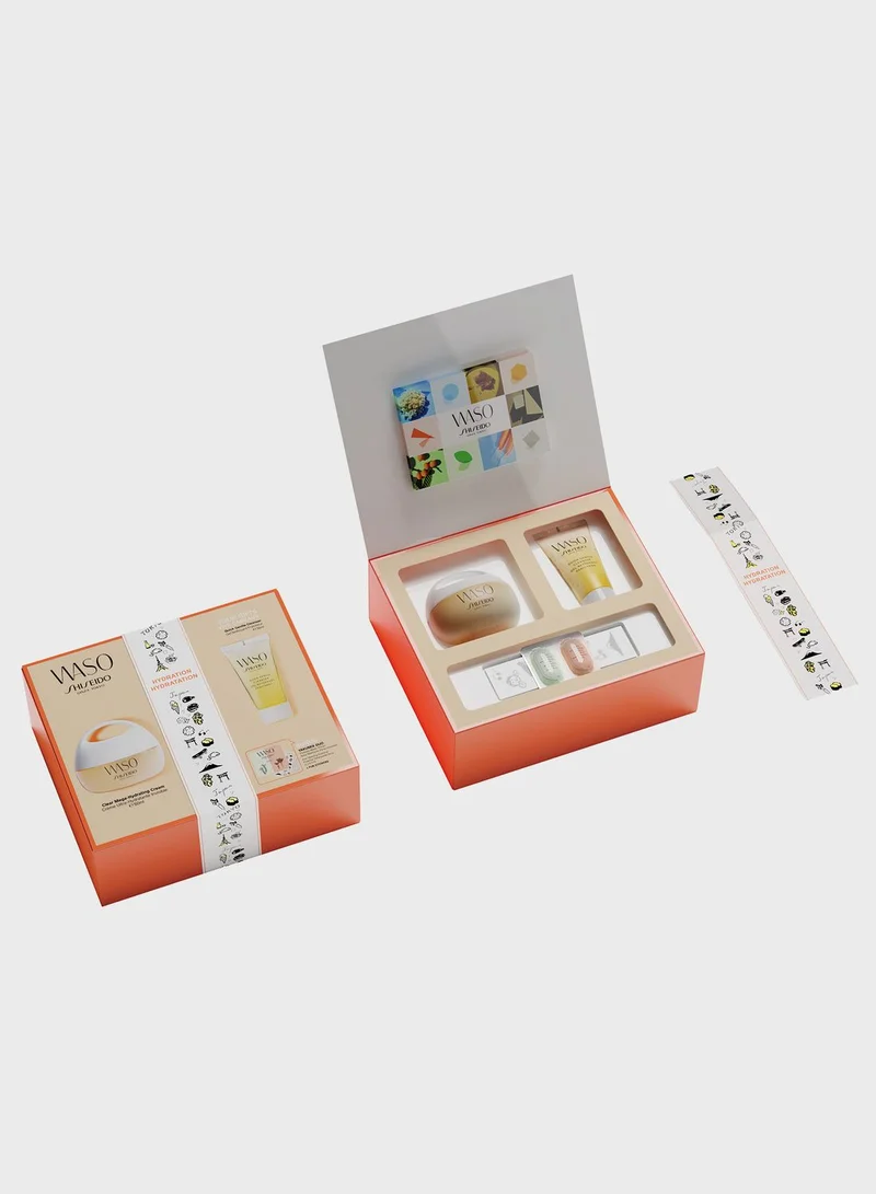 Shiseido Waso - Mega-Hydrating Cream + Free Cleanser Set